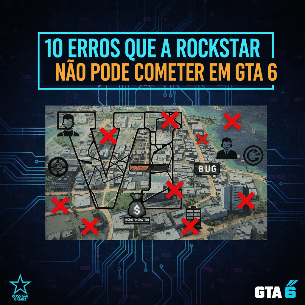 10 erros imperdoáveis que a Rockstar precisa evitar em GTA 6