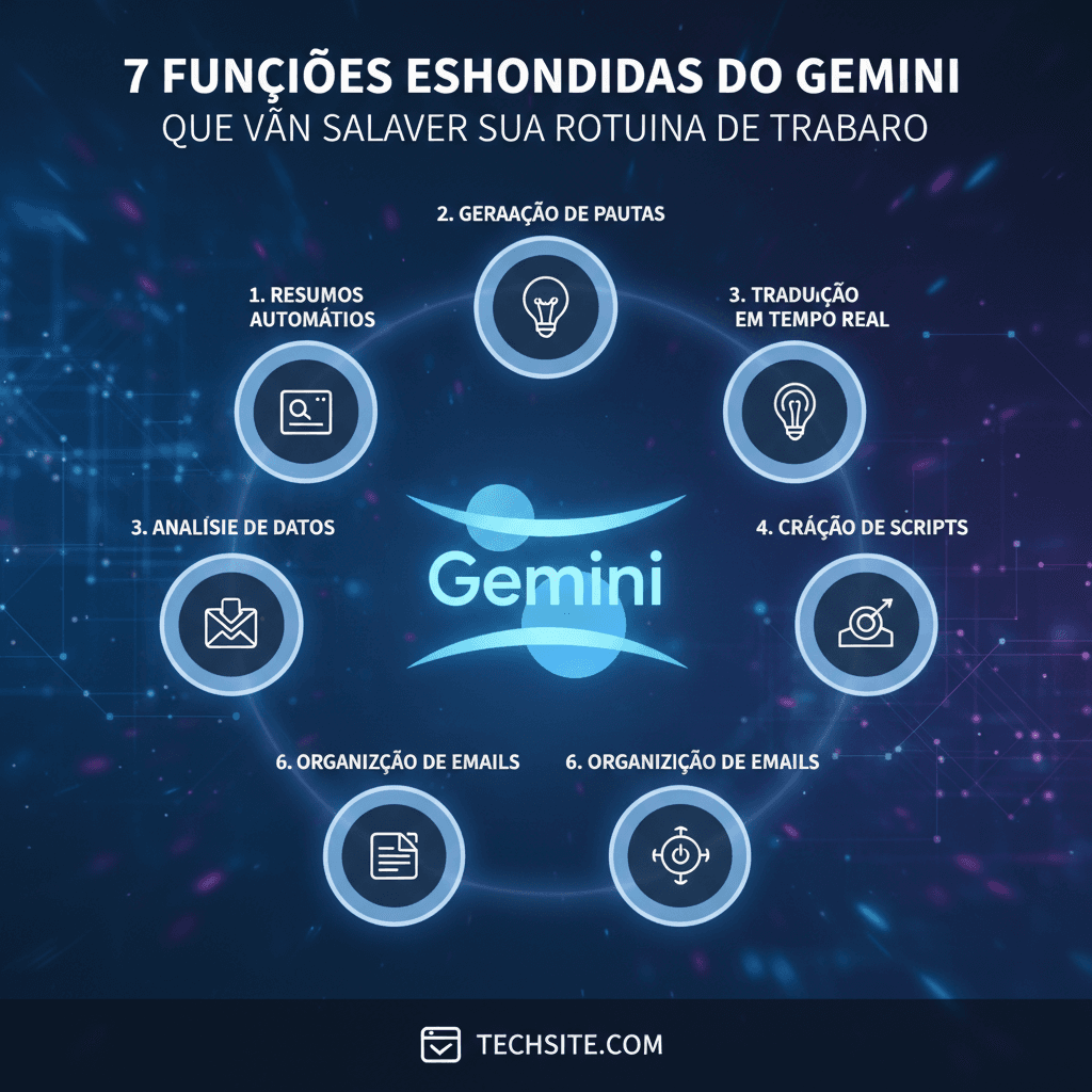 7 funções ocultas do Google Gemini para turbinar sua produtividade no trabalho
