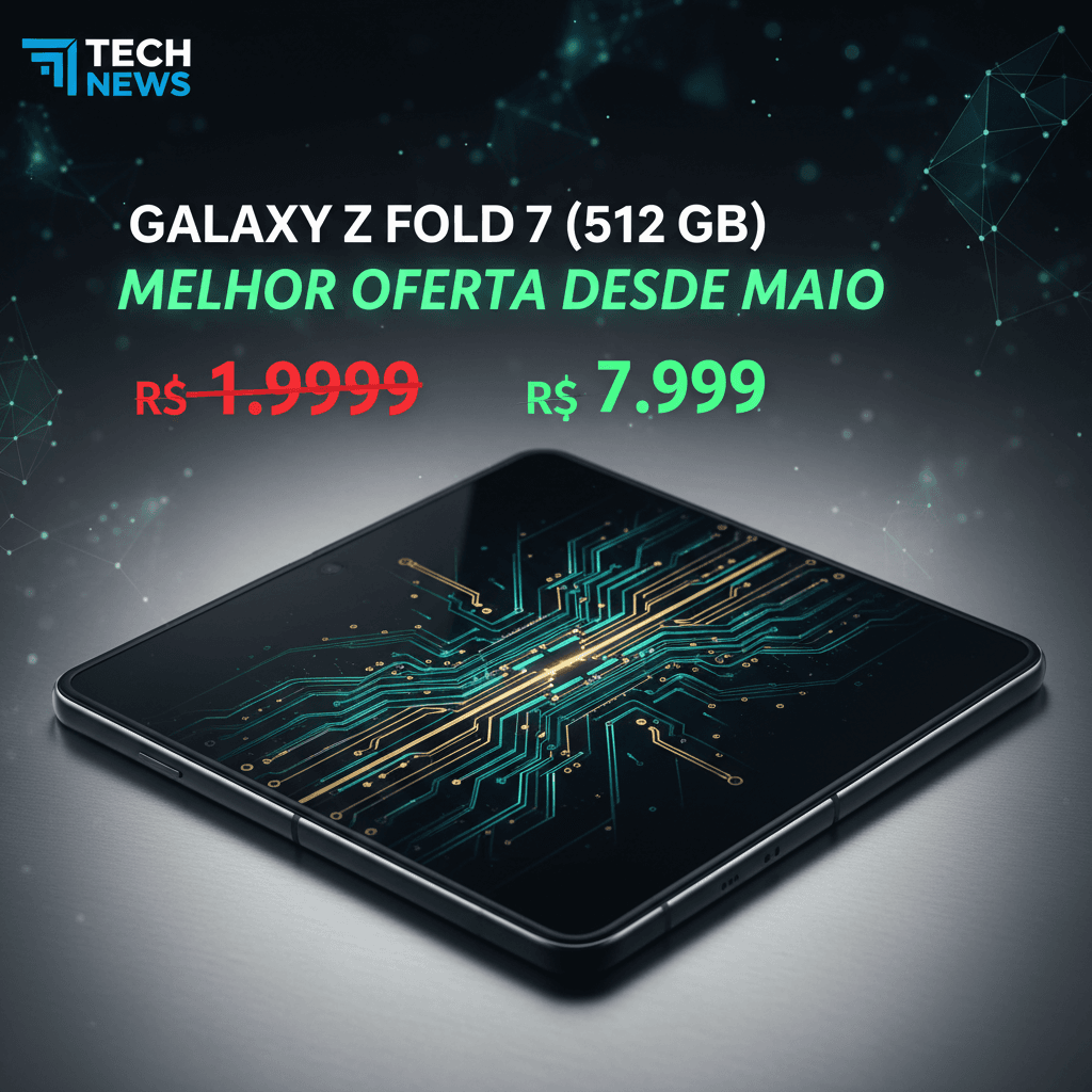 Galaxy Z Fold 7 obtém maior desconto desde maio de 2024