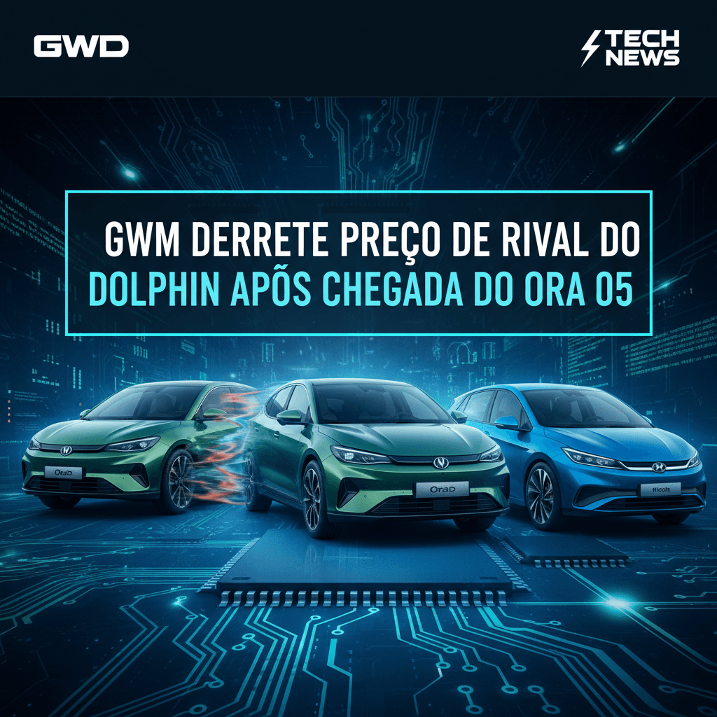 GWM Derrete Preço do Ora 03 para R$ 149.990 e Mira BYD Dolphin