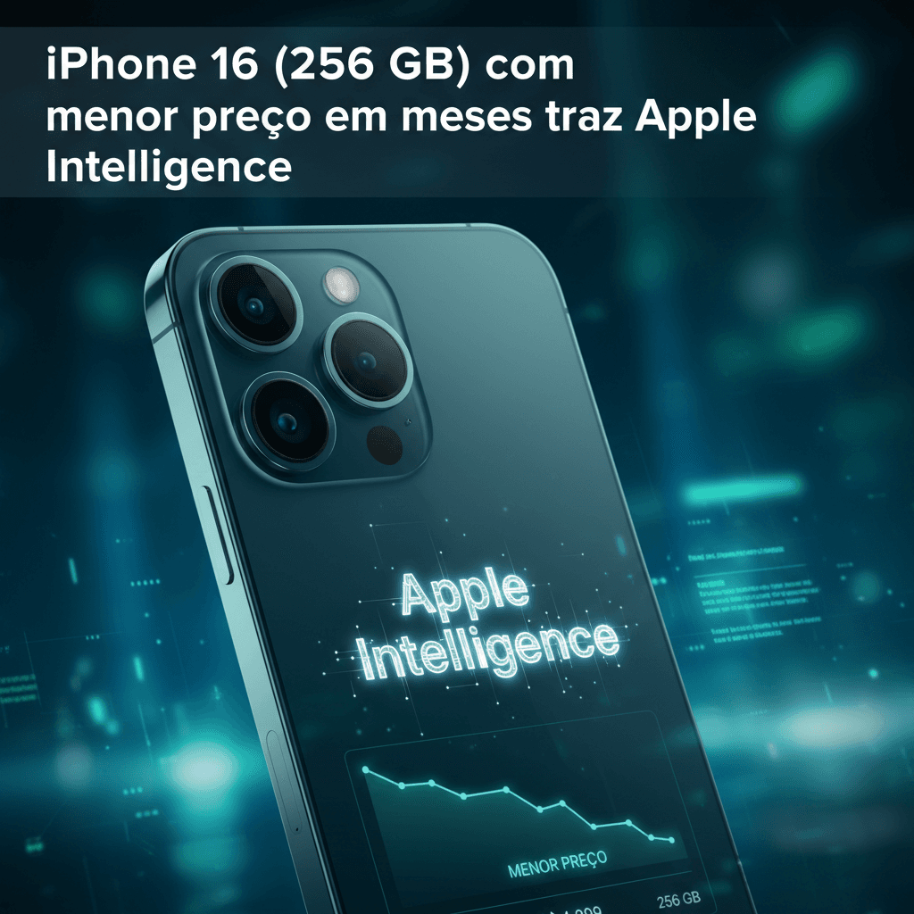 iPhone 16 de 256 GB com Apple Intelligence atinge menor preço