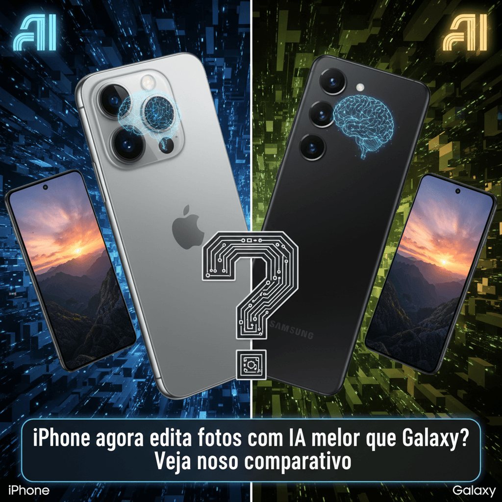iPhone vs Galaxy: Edição de Fotos com IA em 2025