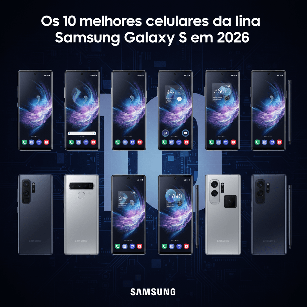 Os 10 melhores celulares da linha Samsung Galaxy S em 2026