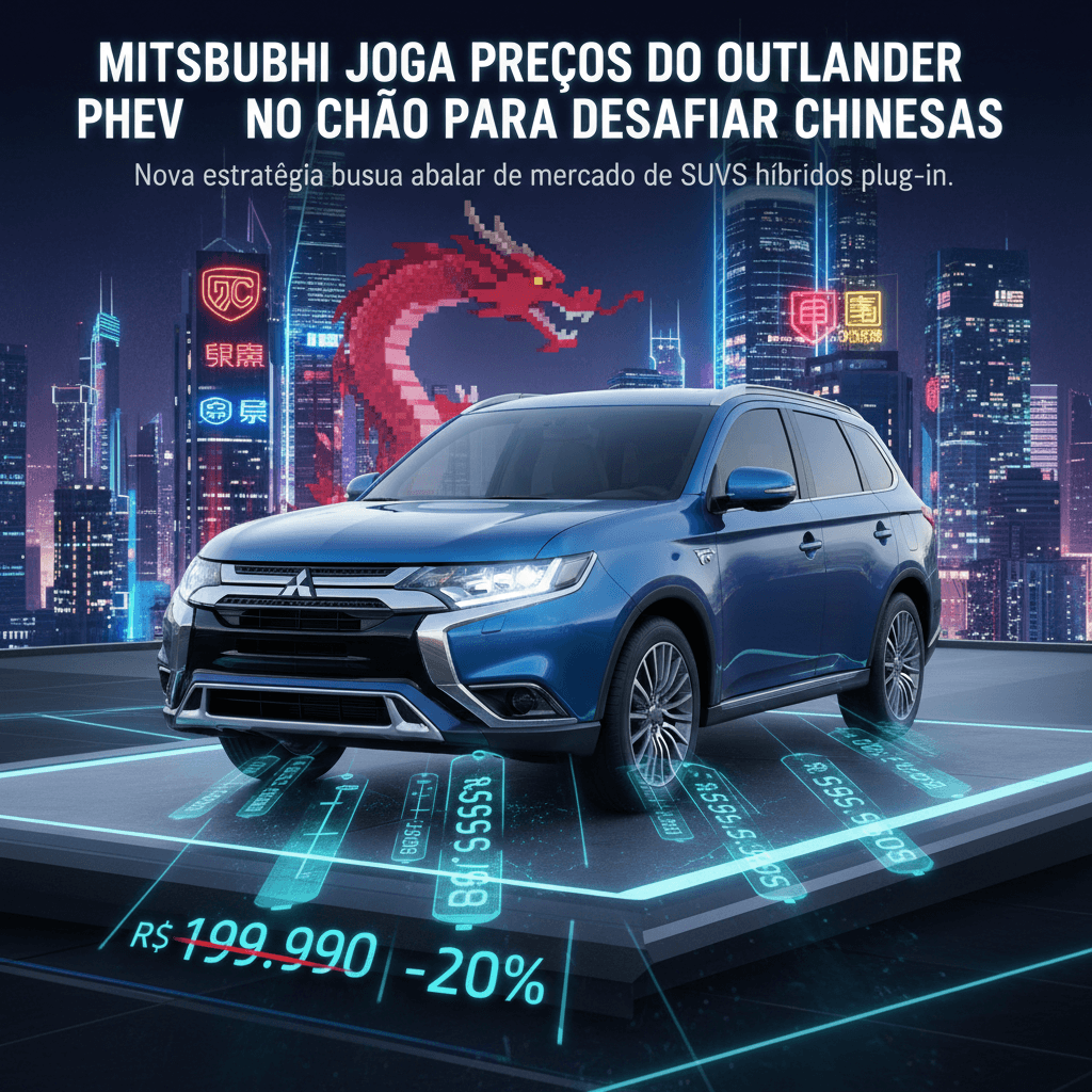 Mitsubishi reduz preço do Outlander PHEV em até R$ 80 mil para enfrentar chinesas