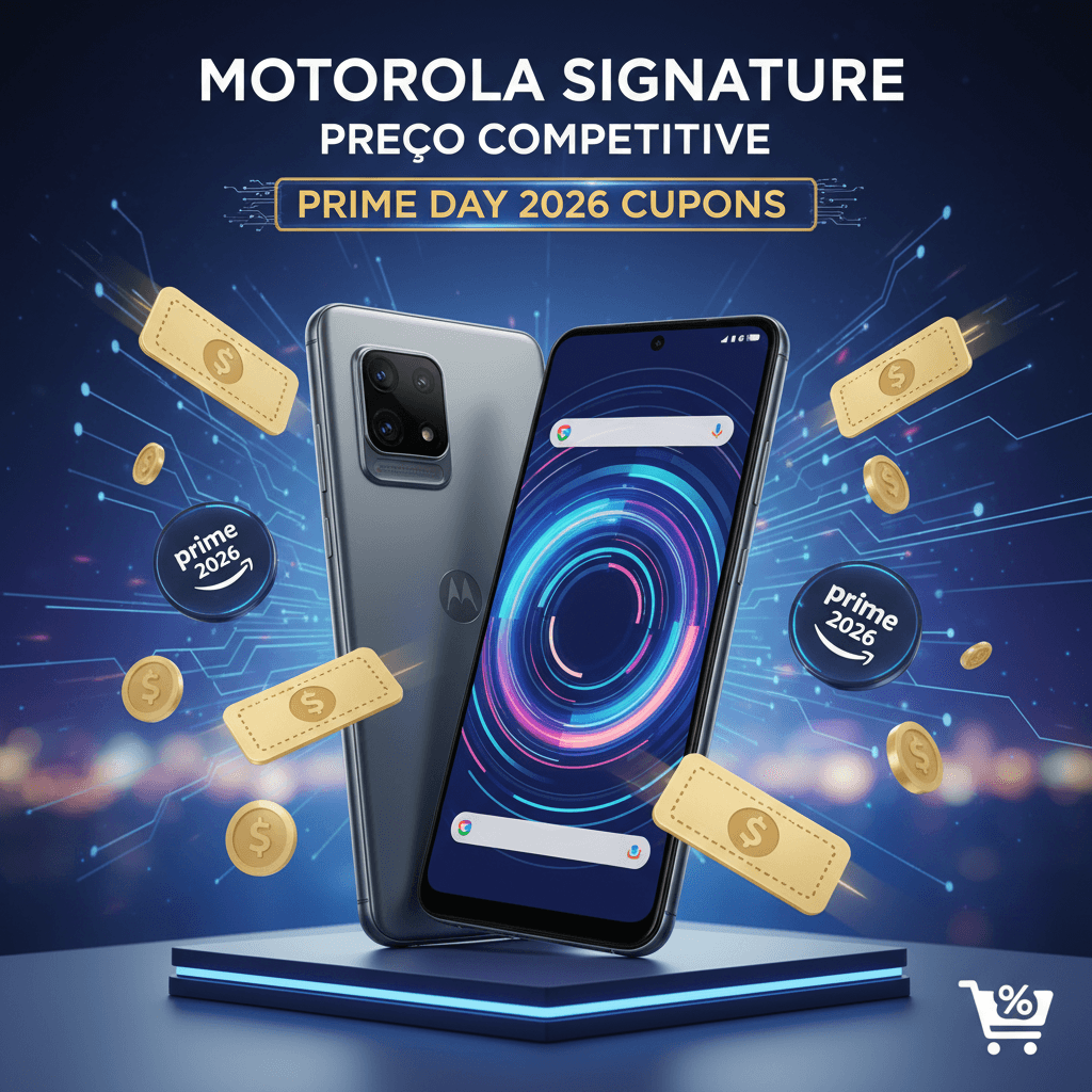 Motorola Signature: Flagship com Snapdragon 8 Gen 5 e 46% OFF no Prime Day 2026