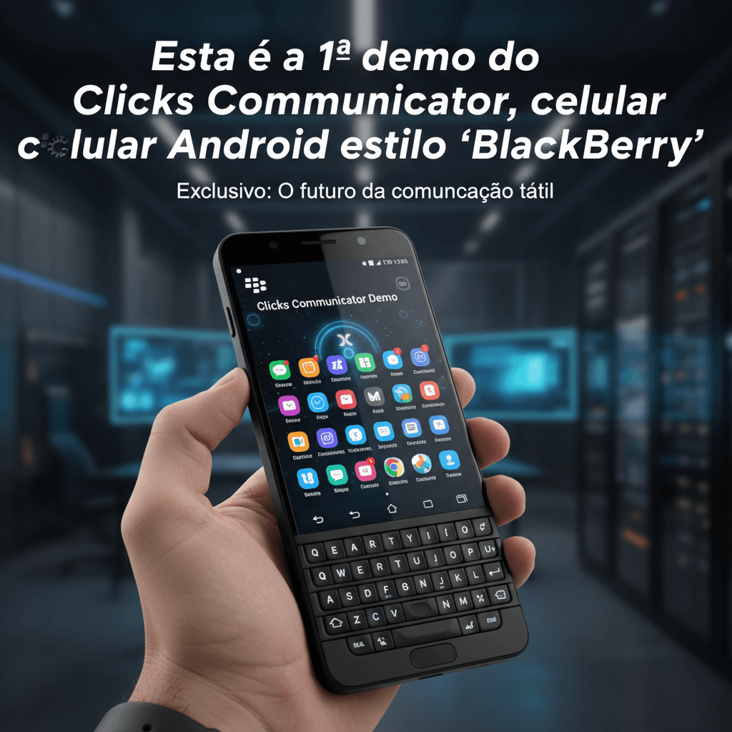 Clicks Communicator: Primeira Demonstração do Celular Android com Teclado Físico Estilo BlackBerry