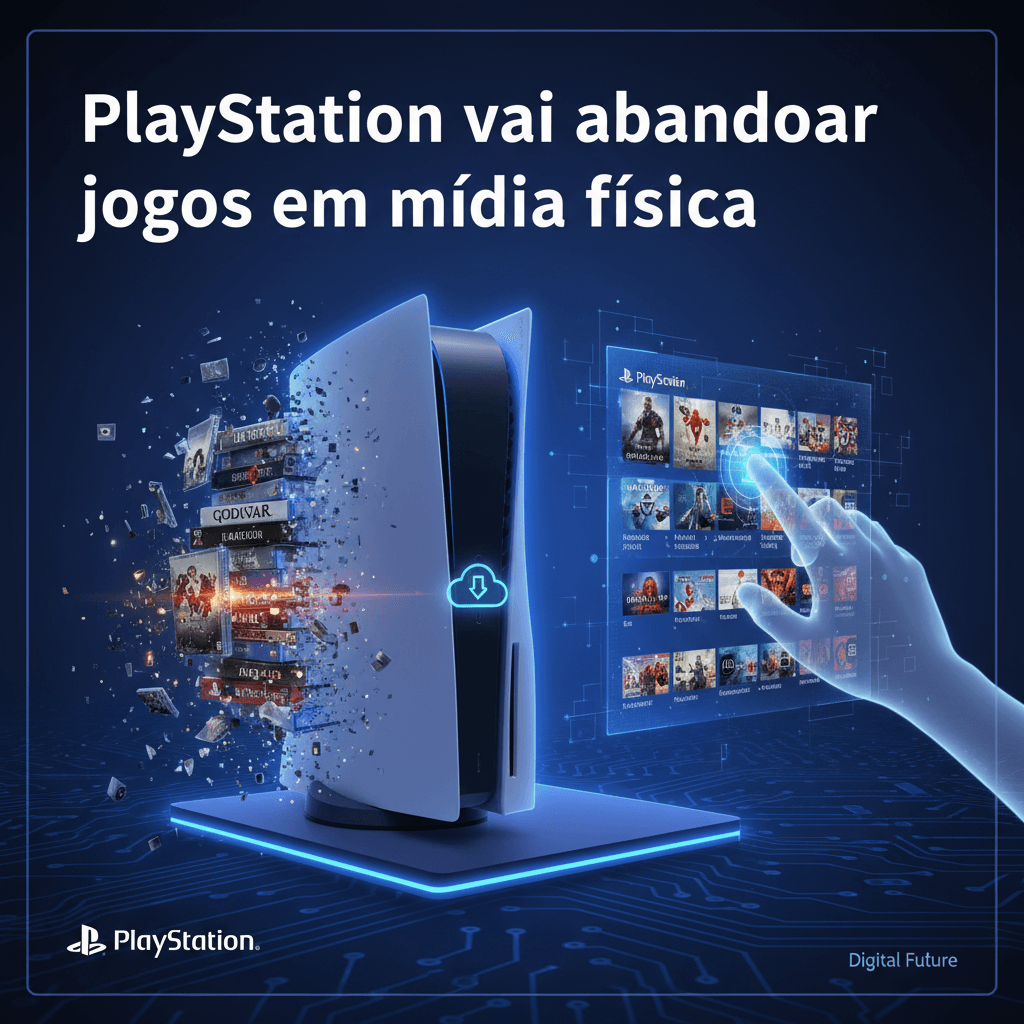 Sony PlayStation Abandonará Mídia Física a Partir de 2028