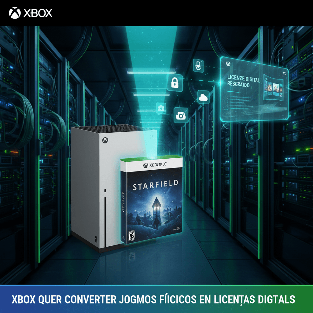 Xbox planeja converter jogos físicos em licenças digitais para nova geração