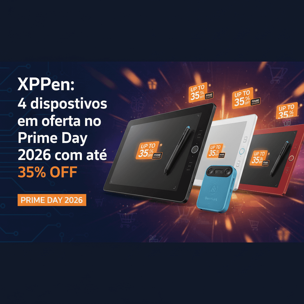 XPPen Oferece Até 35% de Desconto no Prime Day 2026
